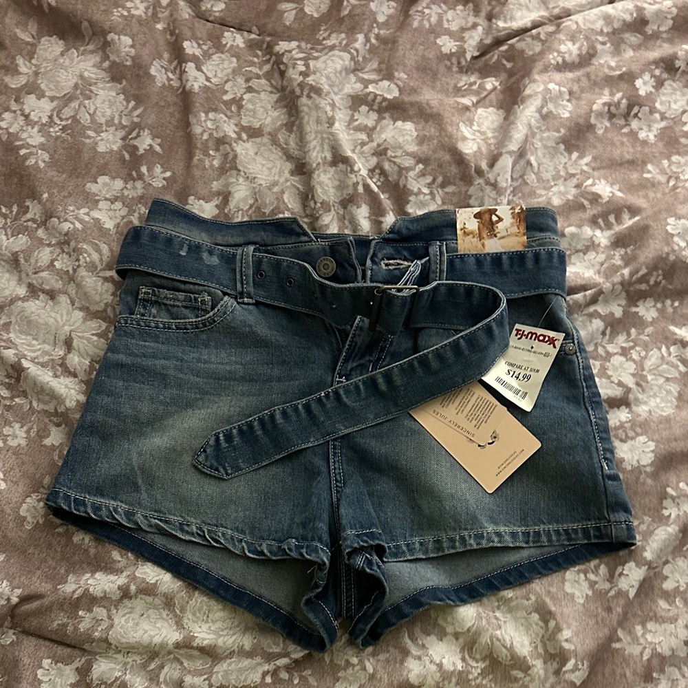 Sincerely Jules Dark Blue Jean Shorts